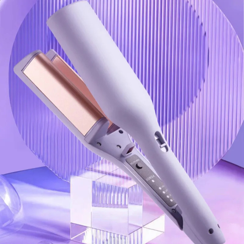 32mm French egg roll curling iron wavy wool curling splint negative ion water ripple large curl 250206