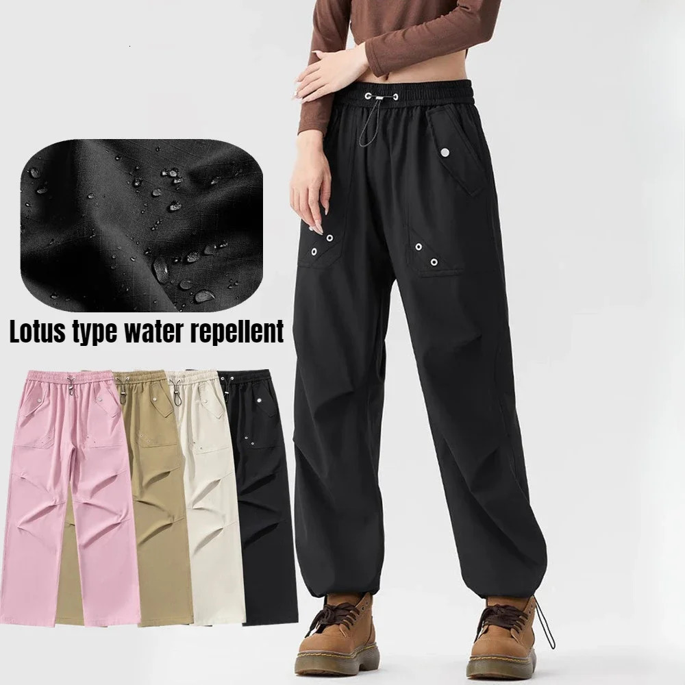 Windproof and Waterproof Plus Velvet Thickened Assault Pants for Women Outdoor Mountaineering Overalls Hiking Sports Trousers 250206