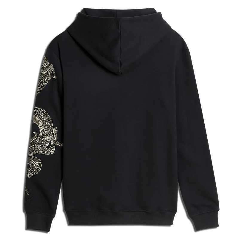 Supzoom Top Fashion Loose Spring And Autumn New Arrival Dragon Embroidery Chinese Style Popular Casual Animal Cotton Hoodies W250207