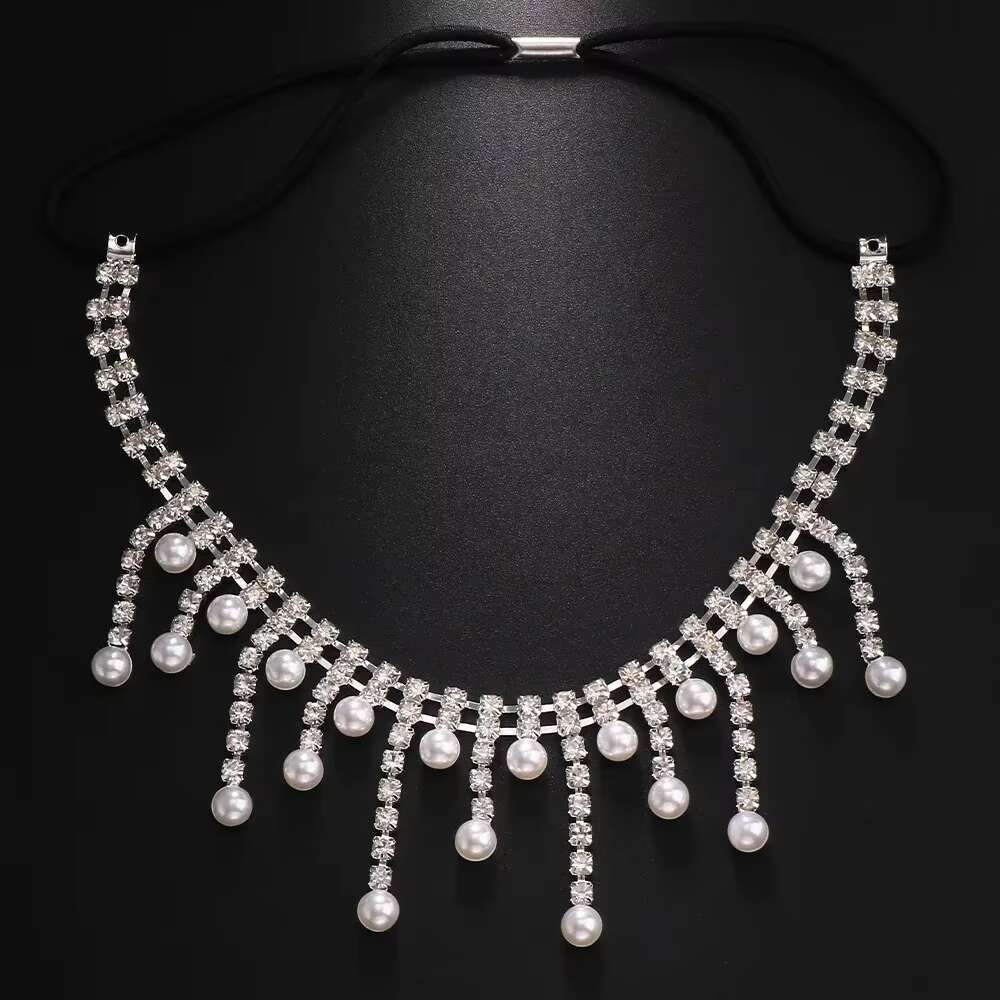 Stonefans Imitation Pearls Lrregular Tassel Leg Chain Shiny Thigh Jewelry for Women Rave Beachwear Sexy Bikinis Free Shipping