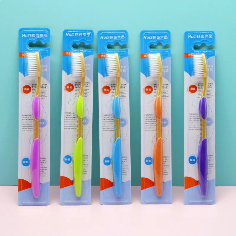 Bulk Travel Toothbrushes Individually Wrapped Manual Multi-Color Disposable Toothbrush Set for Adult Kid Travel Toiletries 250206