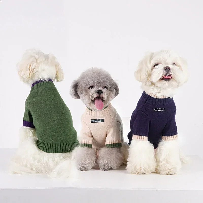 Ins Warm Pet Sweater Contrast Color Two Legged Dog Sweater Fashion Pet Apparel Dog Clothes Dog Clothes 250206