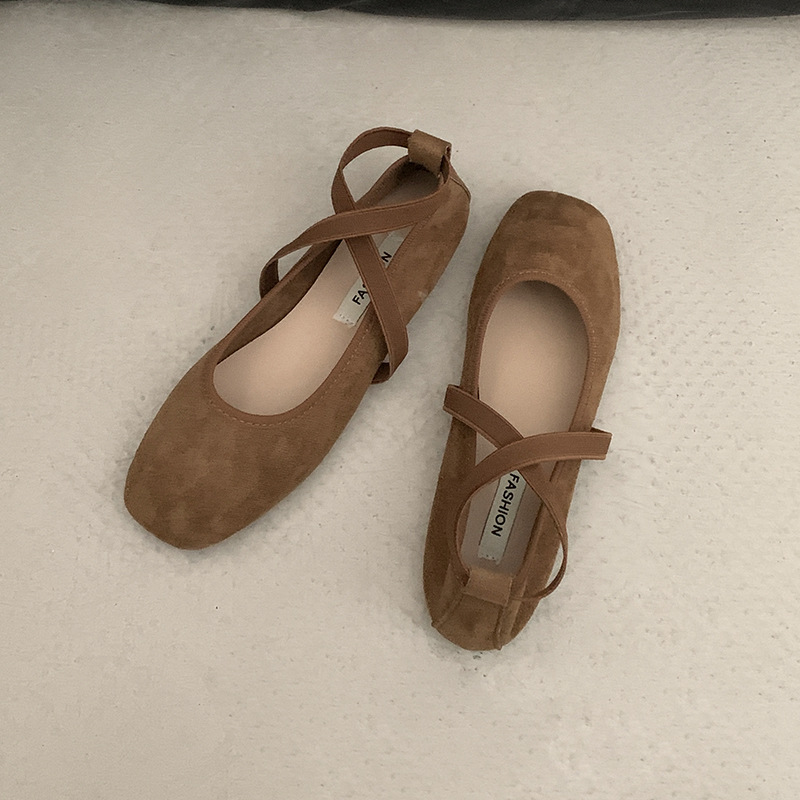 Stylish and elegant ballet flats Women 2025 new summer with skirt soft soled Mary Jane shoes