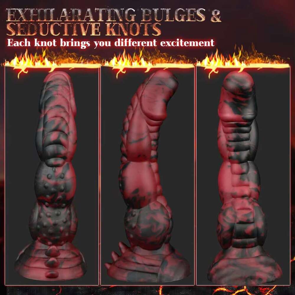 Realistic Silicone Animal Vaginal G-spot With Suction Cup Anal Plug Hand-free Huge Monster Dildo Toys For Women