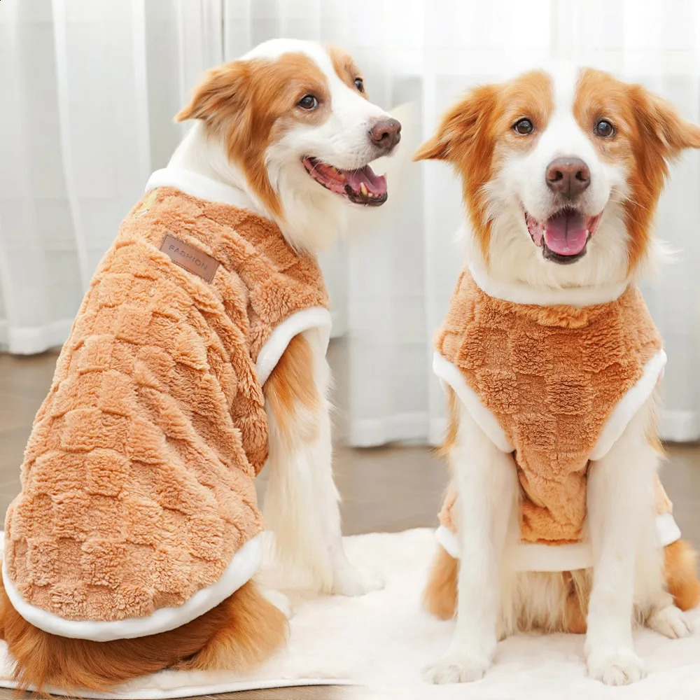 Big Dogs Clothes Winter Warm Sweater XS-8XL Size Pet Clothing Golden Retriever Dog Coats Sweatshirt Pets Puppy Pullover Vest 250206