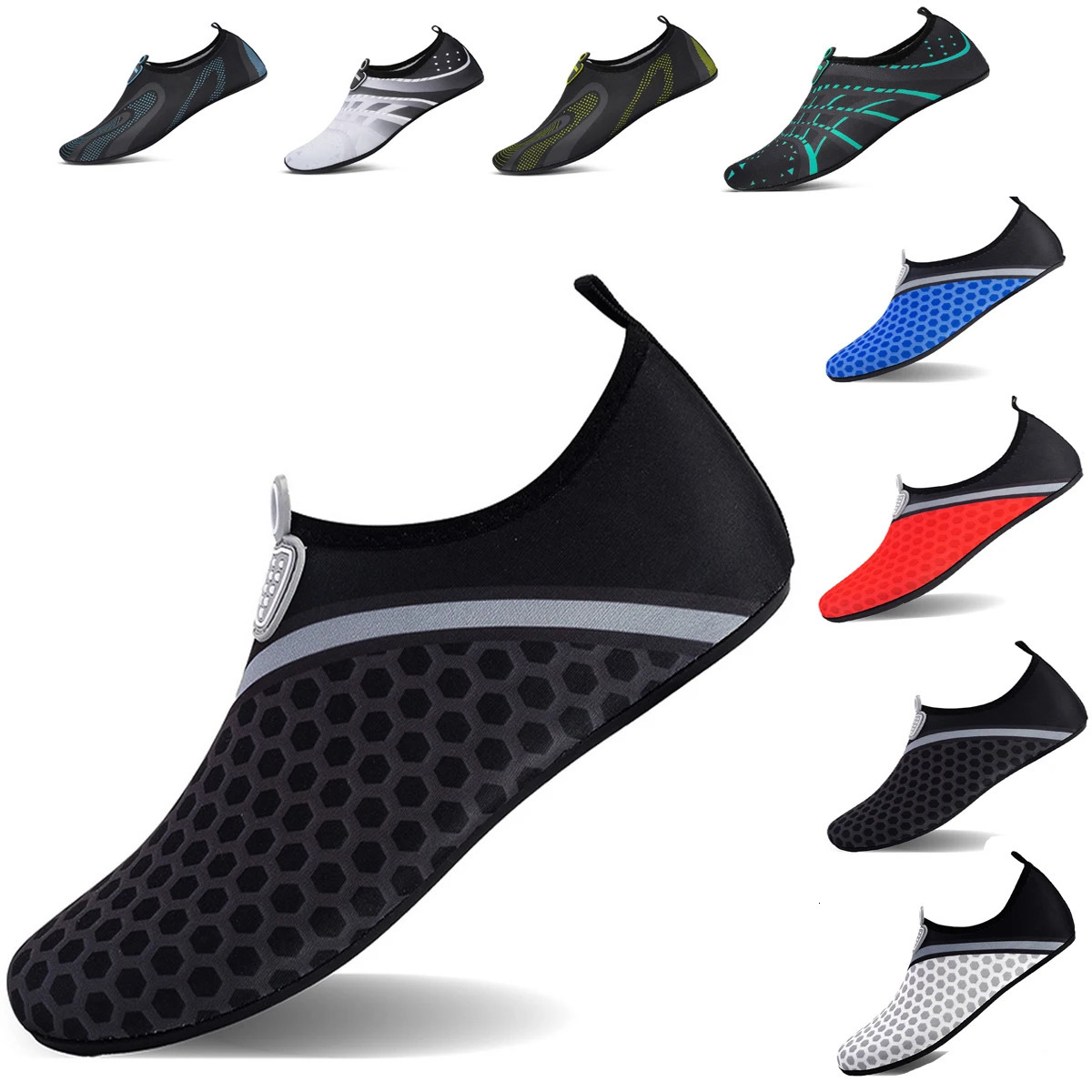 Aqua Shoes Summer Male Swimming Beach Barefoot Water Shoes Women Light Wader Fishing Sea Shoes Large Size 48 250207