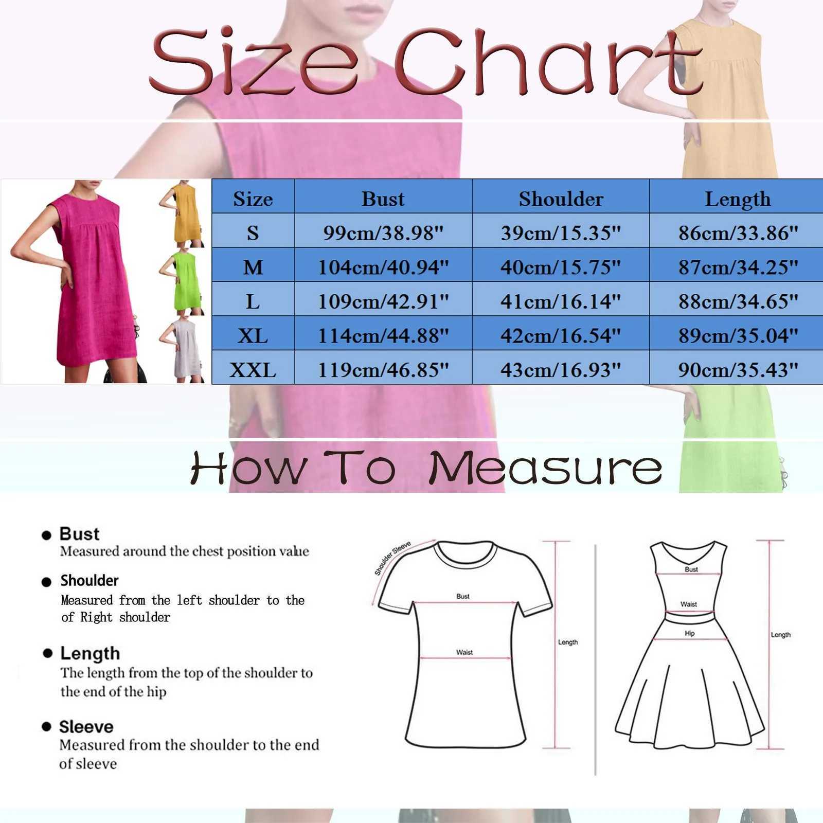 Summer Holiday Dress For Women Casual O Neck Sveless Solid Color Cotton Linen Folds Sundress Loose Vacation Beach Short DressXJ2500207