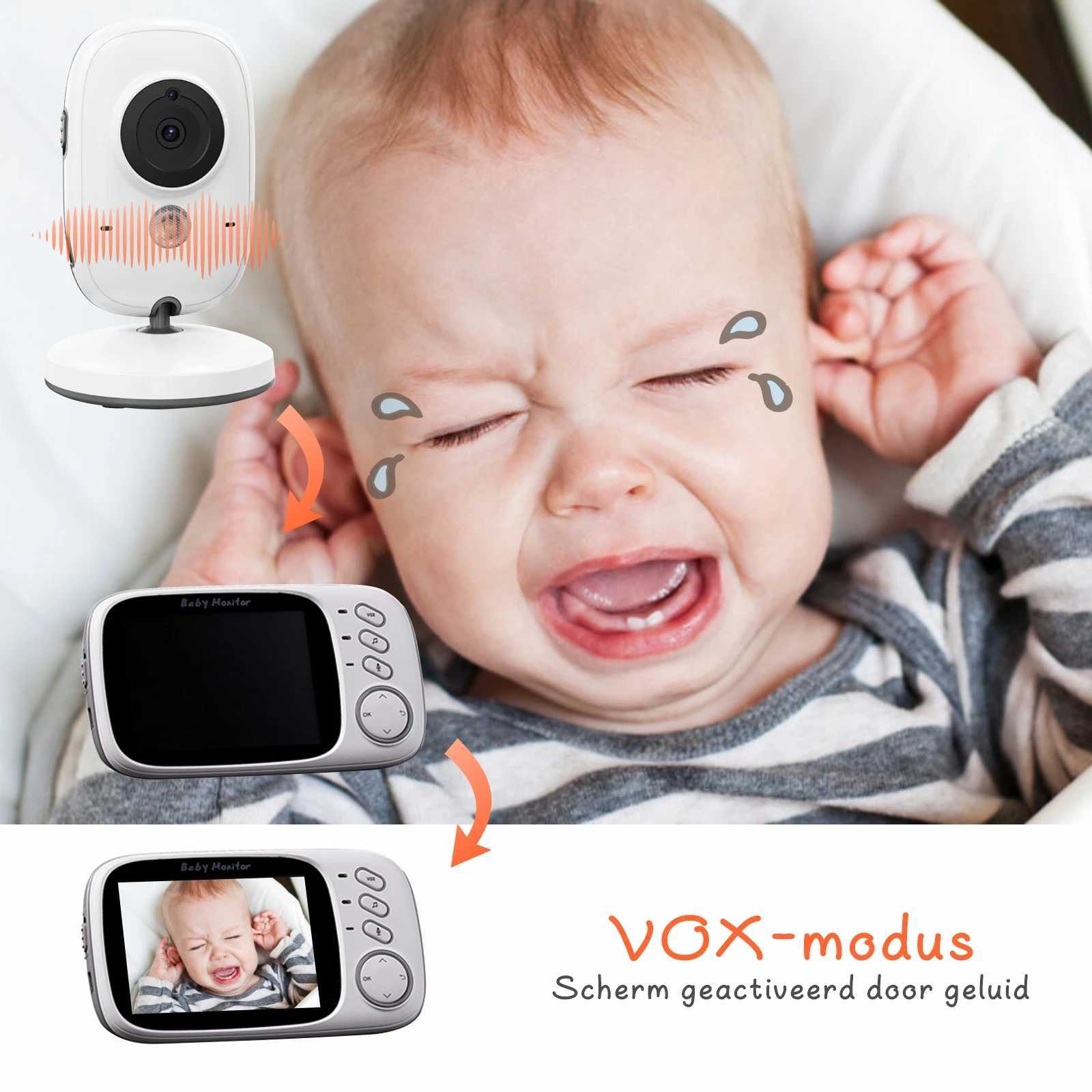 VB603 2.4G Wireless Video Baby Monitor with 3.2 Inches LCD 2 Way Au Talk Night Vision Surveillance Security Camera Babysitter Y241227