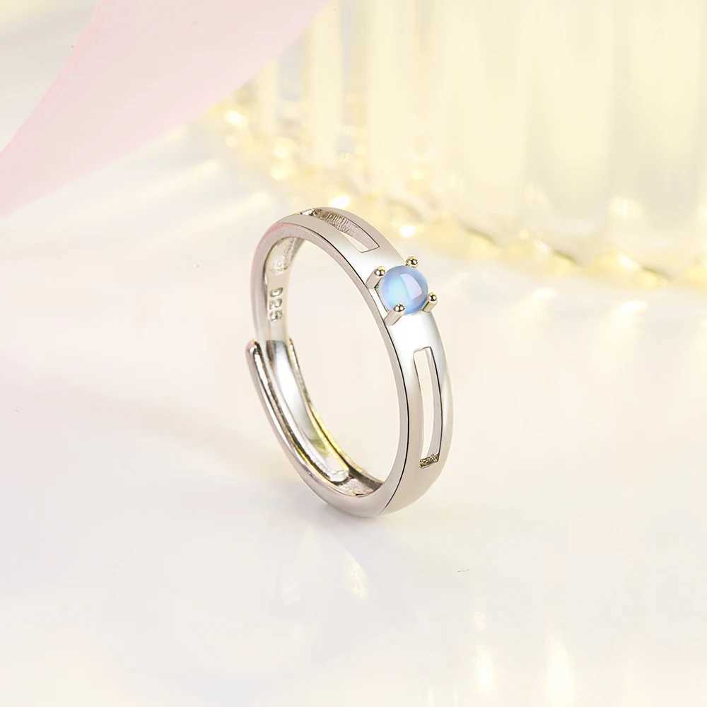 925 sterling silver new mens high-quality fashion jewelry crystal opal crown couple ring XY0340 W250207
