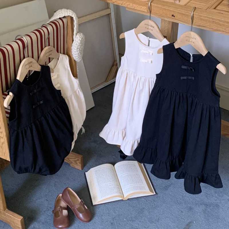 0-6 Year Family Matching Clothing Autumn sisters Dress Cute Baby Bow Princess Dress Pants W250207