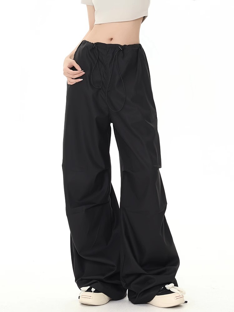 Women's Pants Smvp Y2K Parachute Women Harajuku Streetwear Wide Leg Baggy Sweatpants Female Vintage Hip Hop Joggers Cargo Trousers