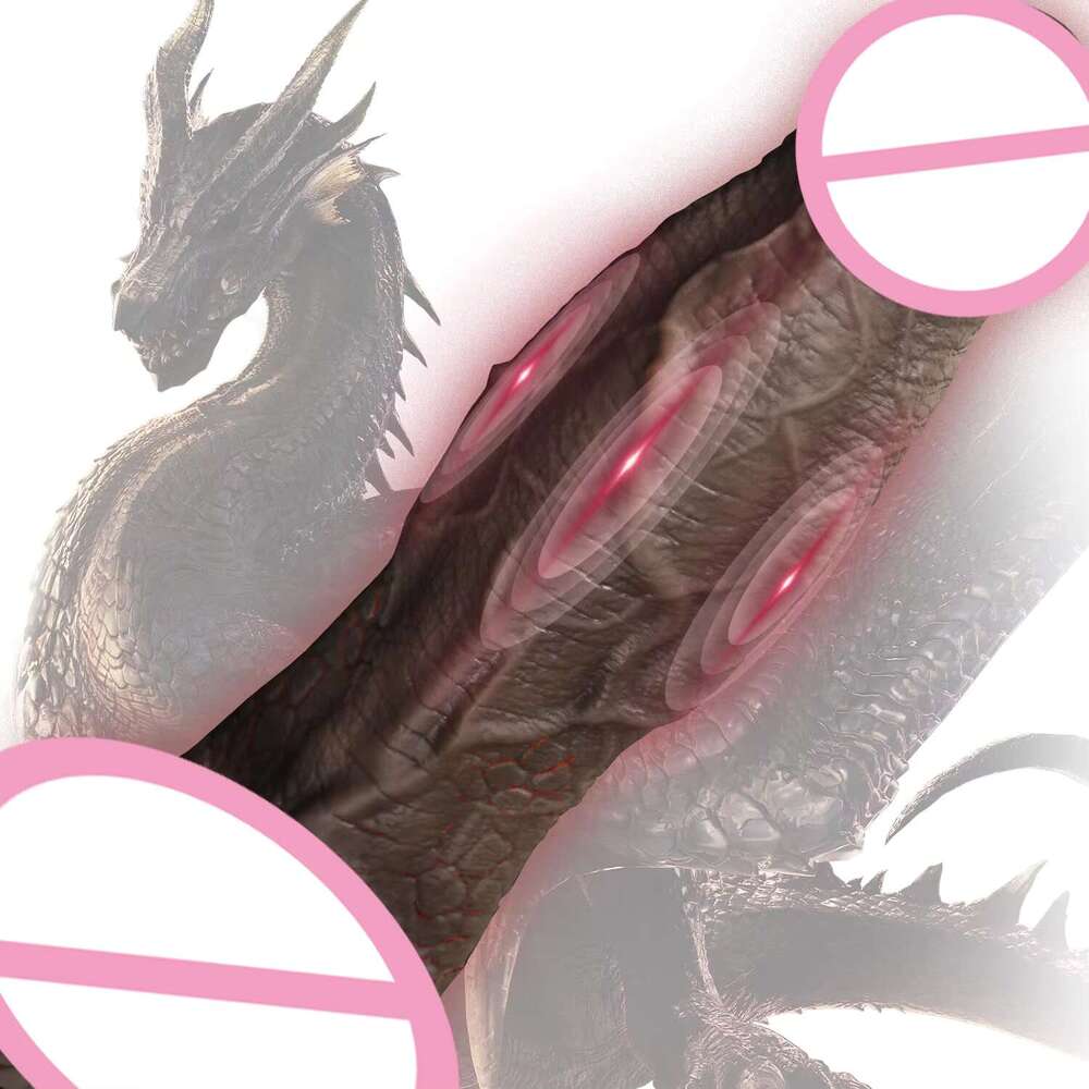 Dragon Realistic Monster Hands-Free Pleasure Huge Silicone Dildo Adult Sex Toys for Vaginal and Anal Play