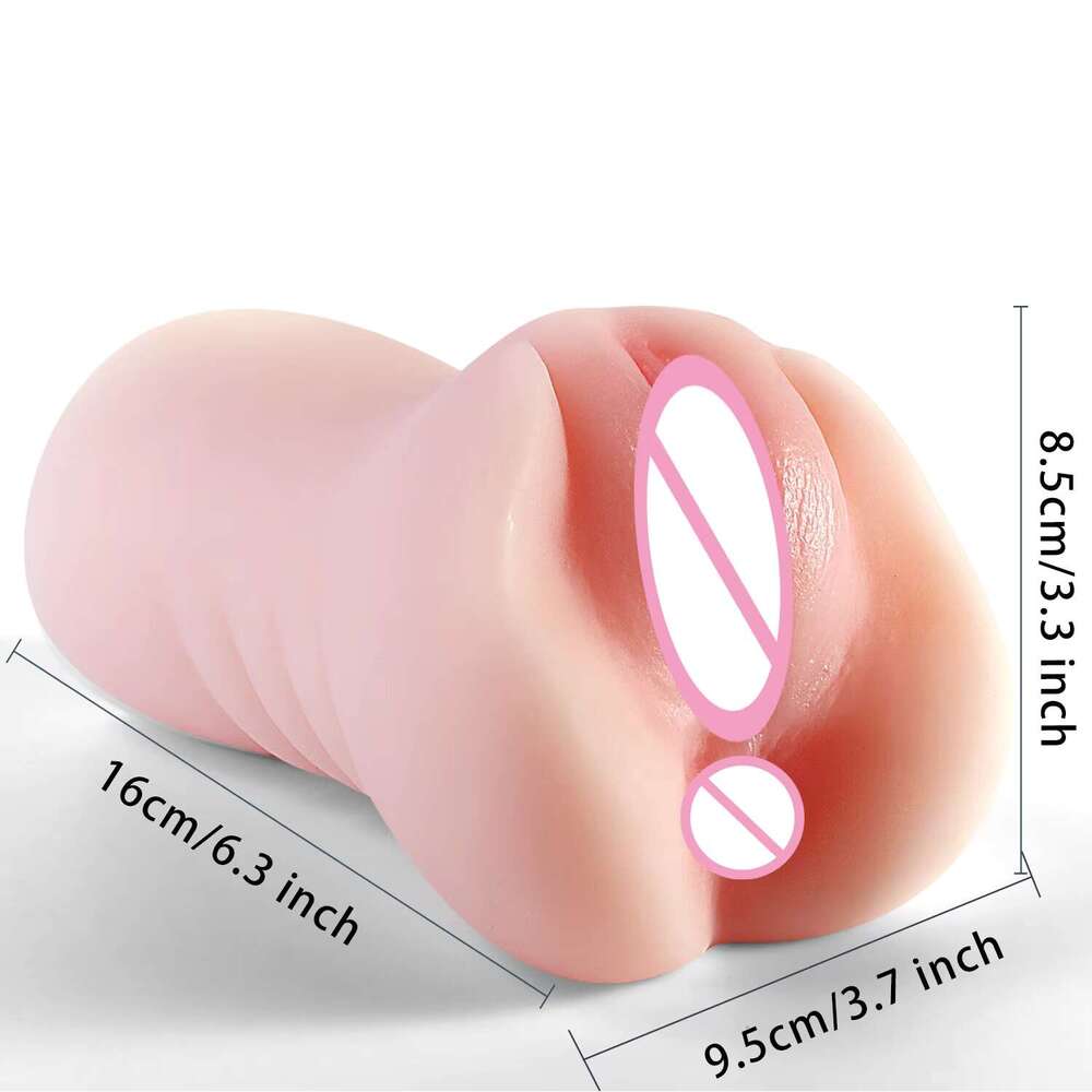 2 In 1 Male Masturbators cup Toys With 3D Realistic Textured Tight Anus Pocket Pussy Doll Adult Sex Toy For Men
