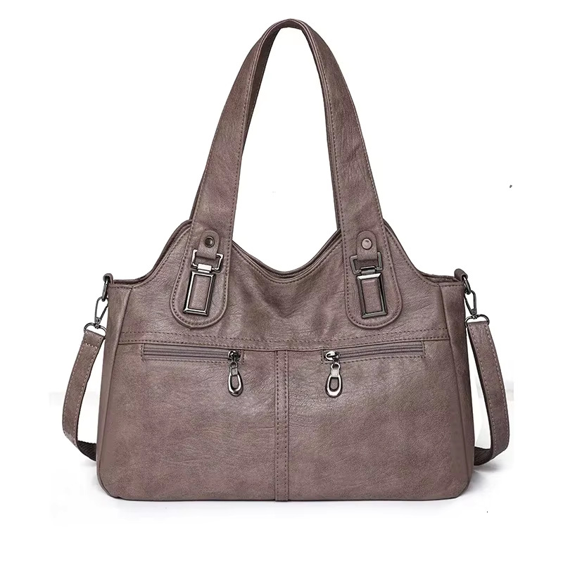 PU Top-Handle Zipper Women's On Sale 2024 High Quality Solid Shoulder Bags Sewing Thread Saddle Handbag Bolso PU Cartoon