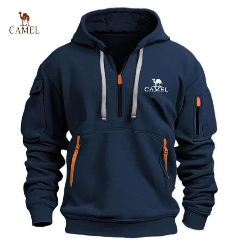 2024 Autumn and Winter Mens Fashion Leisure Hoodie Jacquard Bathroom Checkered Clothes Outdoor Sports Running 250207