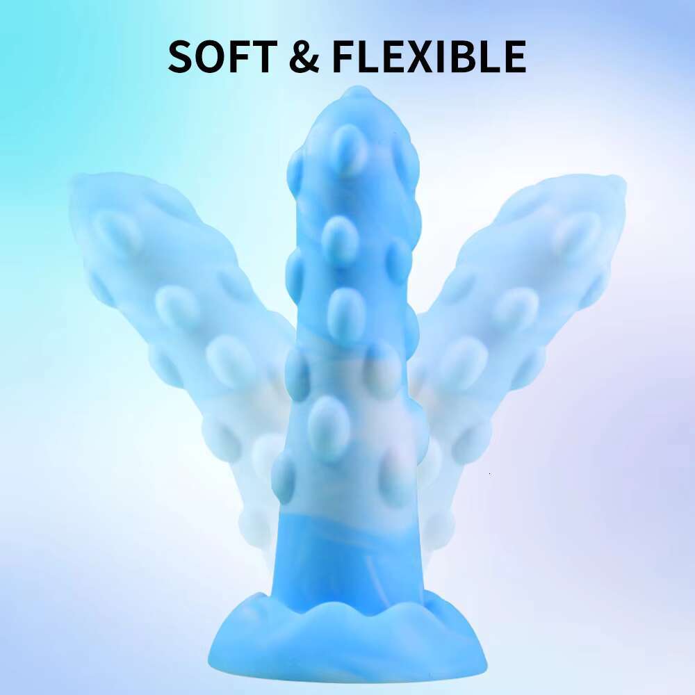 Monster sy Dildo Slim Beginner Soft Silicone Knot Thin Dildos Small with Suction Cup Sex Toys for Men and Women