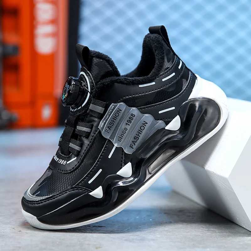 Luxury Children Trainers Boy Shoes Fashion Autumn Winter Warm Fur Kids Casual Sneaker Sports Tennis Boy Sneaker PlushXJ250207