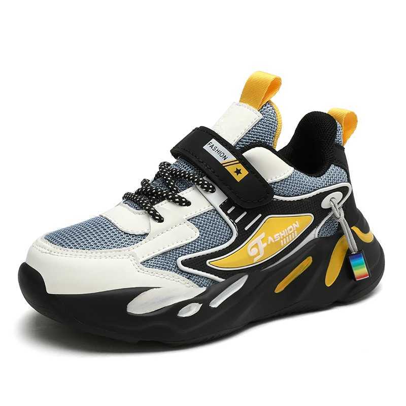 2024 childrens sports shoes mesh breathable running shoes childrens flat casual shoes large size 40 W250407