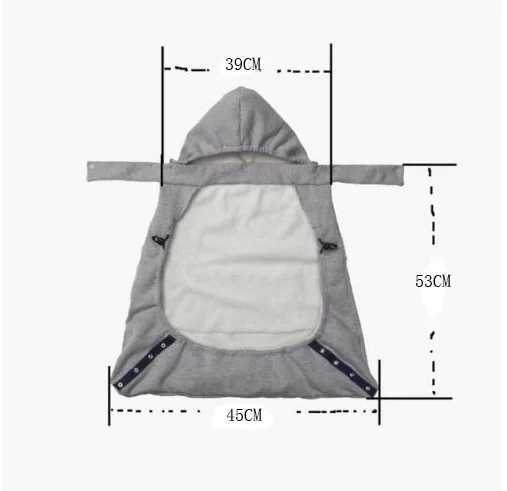 Women/men Kangaroo Infant Windproof Cloak Strap Hug Quilt Warm Baby Carrier Cloak Cover For Waist Stool Stroller Accessories W250207