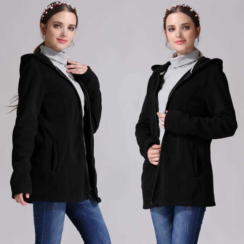 Emotion Moms Winter Breastfeeding Nursing Tops Multi Function Maternity Coat Kangaroo Coat for Pregnant Jacket Maternity Clothes W250207