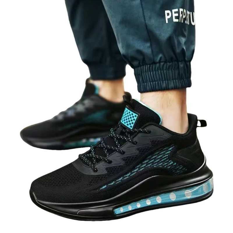 Mens Shoes 2024 Autumn Mens Fabric Single Shoes Breathable Thick Sole Casual Shoes Mens Trendy Sports Shoes Running ShoesXJ250207