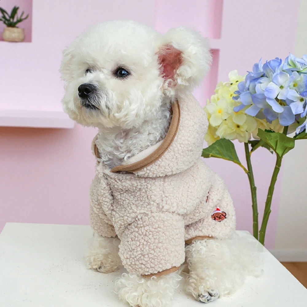 Winter Dog Cat Coat Winter Fleece Pet Clothes Hooded Coat Down Jacket Puppy Pet Clothing For Dogs Chihuahua Yorkie Pug Outfits 250206