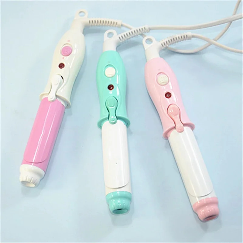 110-240V Portable Travel Electric Mini Hair Curler Curling Iron Fast Small Tourmaline Ceramic Wavy Tong Hair Styling Tool 250206