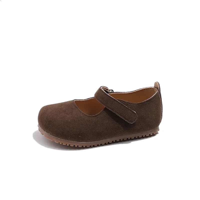 Jogerli Girls Spring Autumn Childrens Mary Jane Small PU Leather Shoes Retro Princess Loafer Soft Sole Baby Flats 250206