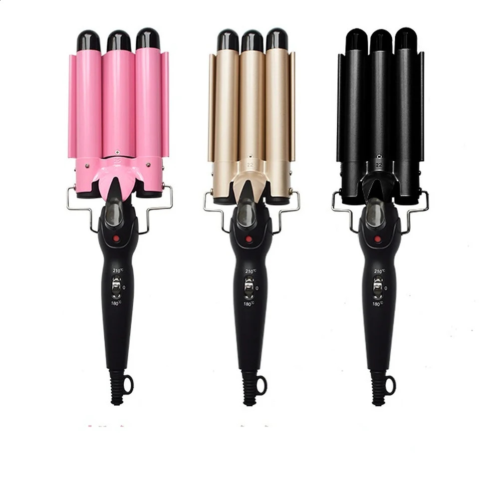 20/32mm Hair Curler Triple Barrels Ceramic Hair Curling Iron Professional Hair Waver Tongs Styler Tools for All Hair Types 250206