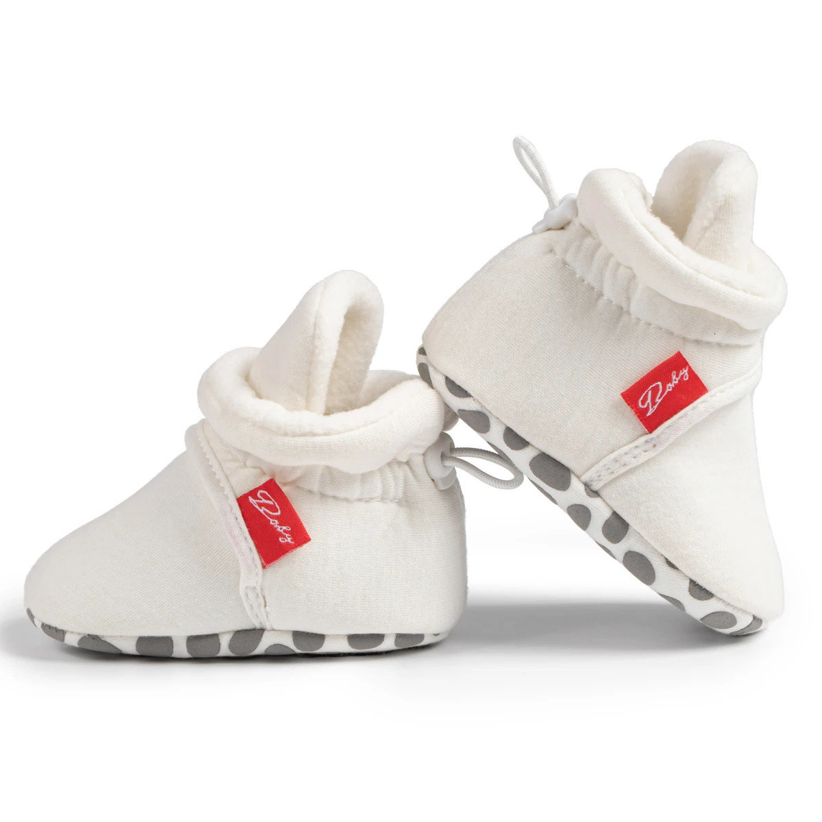 Winter Baby Boy Girl Socks Booties Fluff Soft Elastic Cord First Walkers Antislip Indoor Warm born Shoes Moccasin 250115