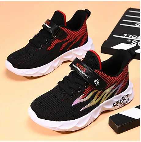 Childrens Sneaker New Sports Shoes Breathable Running Shoes Flying Woven Casual Trendy W250207