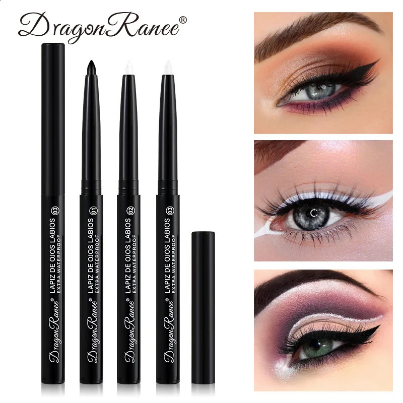 MattePearlescent Eyeliner Gel Pencil Smooth Waterproof White Black Eye Liner Lying Silkworm Pen Cream Makeup for Eyes 250206