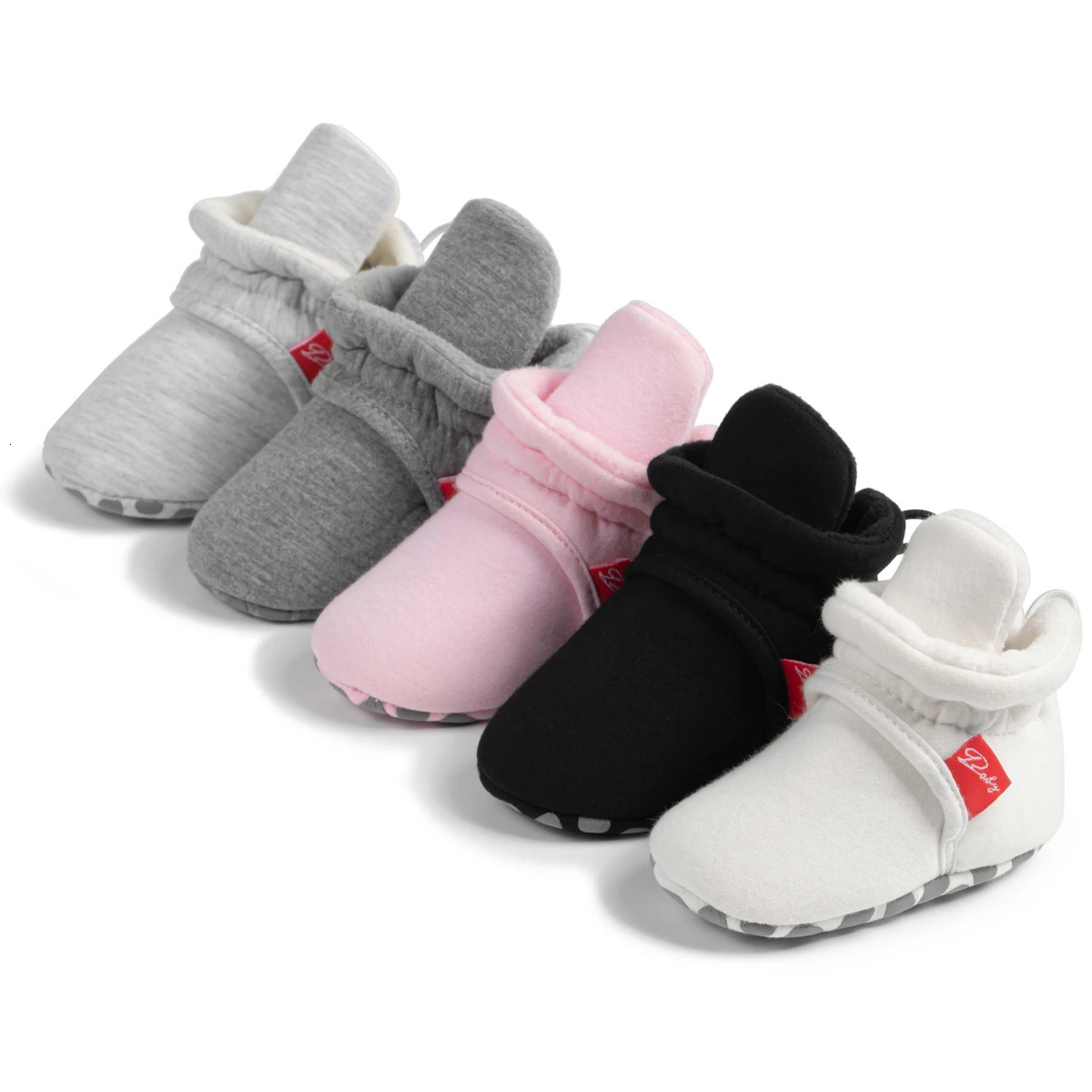 Winter Baby Boy Girl Socks Booties Fluff Soft Elastic Cord First Walkers Antislip Indoor Warm born Shoes Moccasin 250115