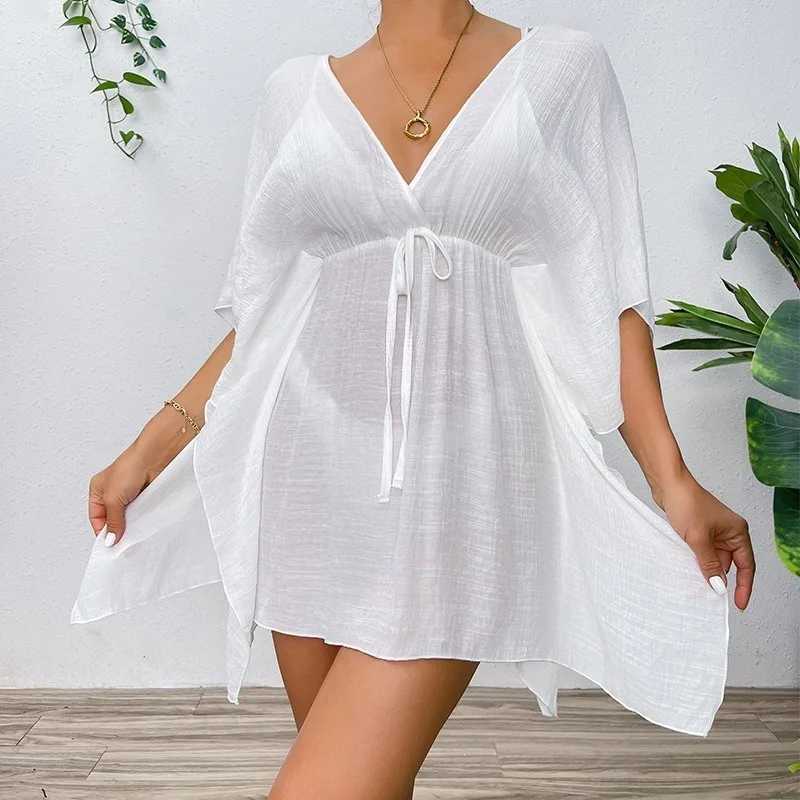 Summer Beachy Cover Up BIKINI Women Beach Dress Cover-Ups Swimsuit Fashion Loose Solid Beachwear Bathing SuitXJ2500207
