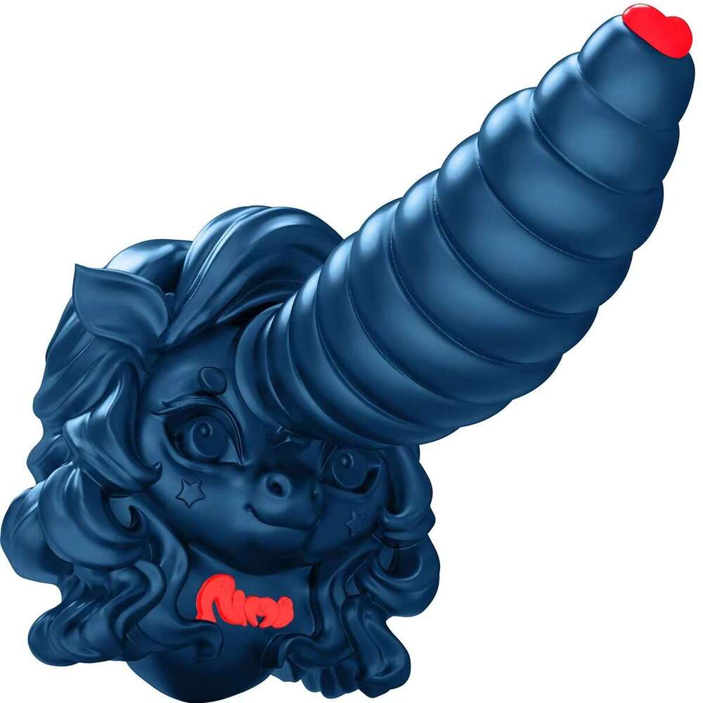 Realistic Colorful Female Masturbation Suction Cup Long Butt Unicorn sy Dildo Silicone Soft Anal Plug