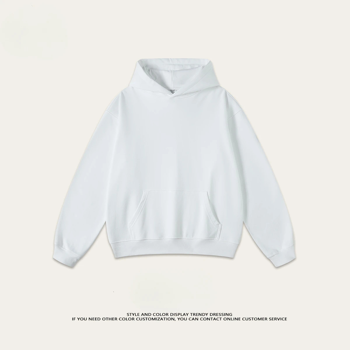 2024 Heavy Terry Sweater American Trendy Solid Color Mens Suit Hoodie Spring and Autumn 250207