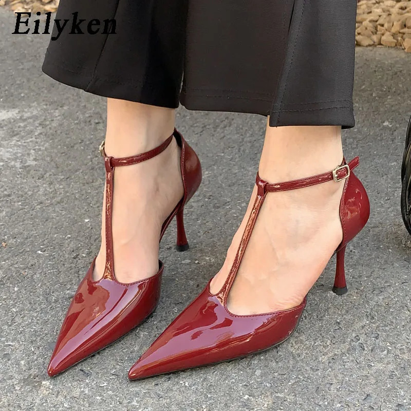 Eilyken Spring Autumn Women Pumps Shoes Fashion Pointed Toe Ladies Elegant Hollow Out Sandals Zapatilla De Muje 250206