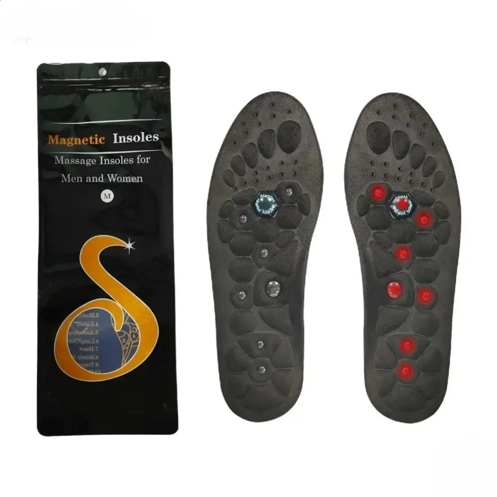 Magnetic Massage Insoles For Foot Acupressure Therapy Soft Akusoli Insoles Running Sports Shock-absorbing Magnetic Insoles 250120