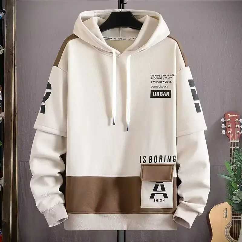 Autumn hot selling mens hoodies cool long sleeved black hoodies high-quality Harajuku street mens clothing sports tops W250207