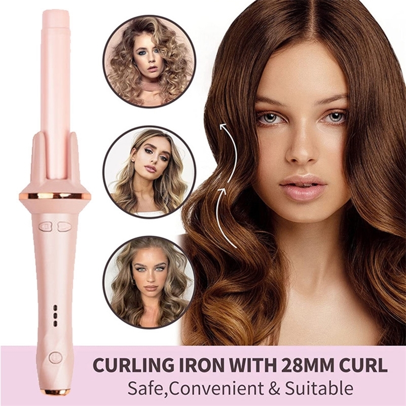 Automatic Curler Negative Ion Lazy Person Large Curling Wave Perm Household Small Type Electric Ceramic Spin Curling Iron 250206