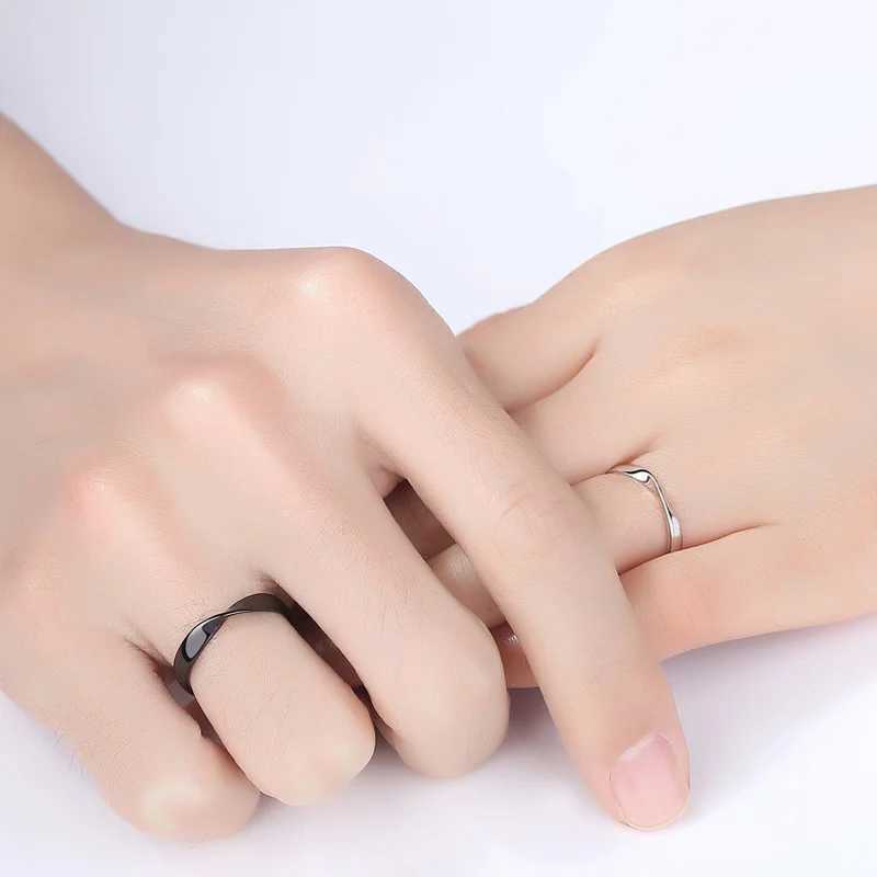 Exquisite couple ring mens fashionable Gothic punk style wedding engagement jewelry gift W250207