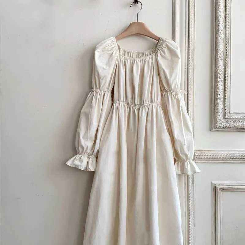Clearance 90cm and 100cm 22236 Family Clothes Parent-child Dress Autumn Fashion Girls Dress Bubble Sleeve Princess Clothes W250207
