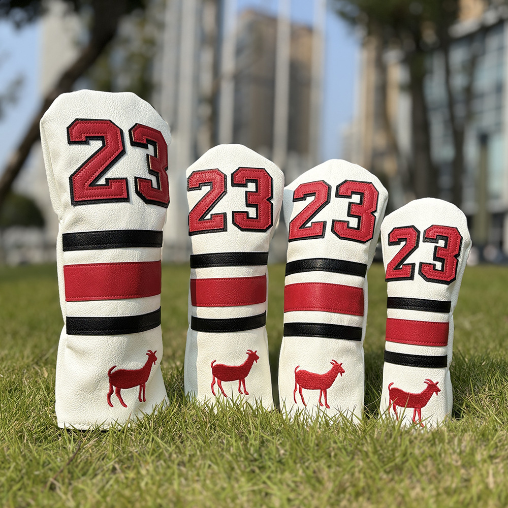 Other Golf Products Blade Covers golf putter blade cover White Putter Cover Headcover Closure for 230413