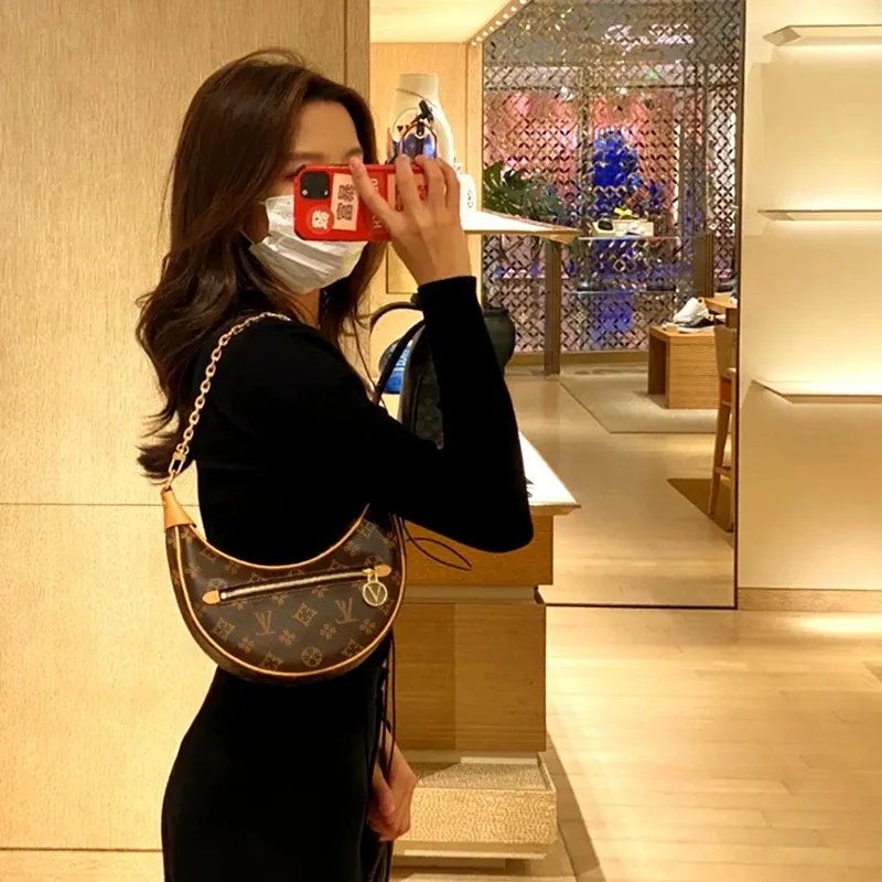 Luxury Crescent Moon Crossbody Underarm Shoulder Bag Simple Versatile Brand Design Handbag Ladies Commute Leather Hand Bags