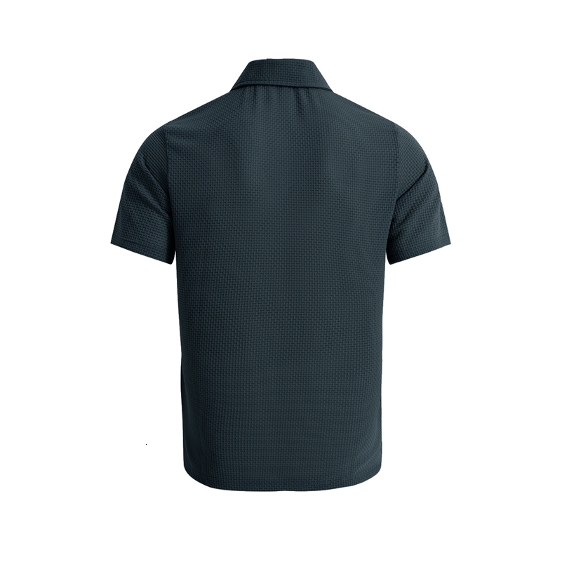 Summer Mens Short Sleeve T-shirt Cool and Breathable Polo Shirt Business Casual Sweat-absorbing Tops L-4XL 250206
