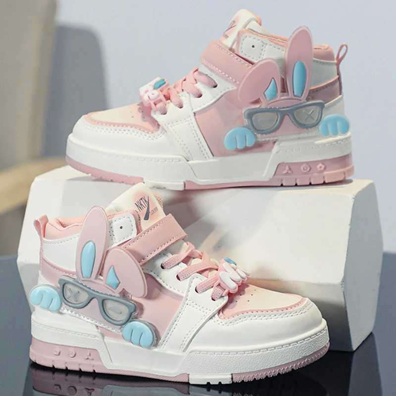 Hot Sales Childrens Casual Shoes Fashion High Top Anti Slip Board Shoes Outdoor Lightweight Breathable New Flat Shoes for Kids W250207