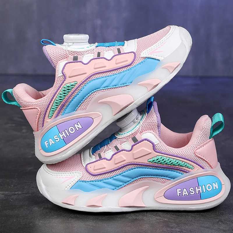 Childrens Sports Shoes Spring Hot Items Neutral Fashion Thick Sold Running Shoes Mesh Breathable Soft Casual Shoes for Kids W250207
