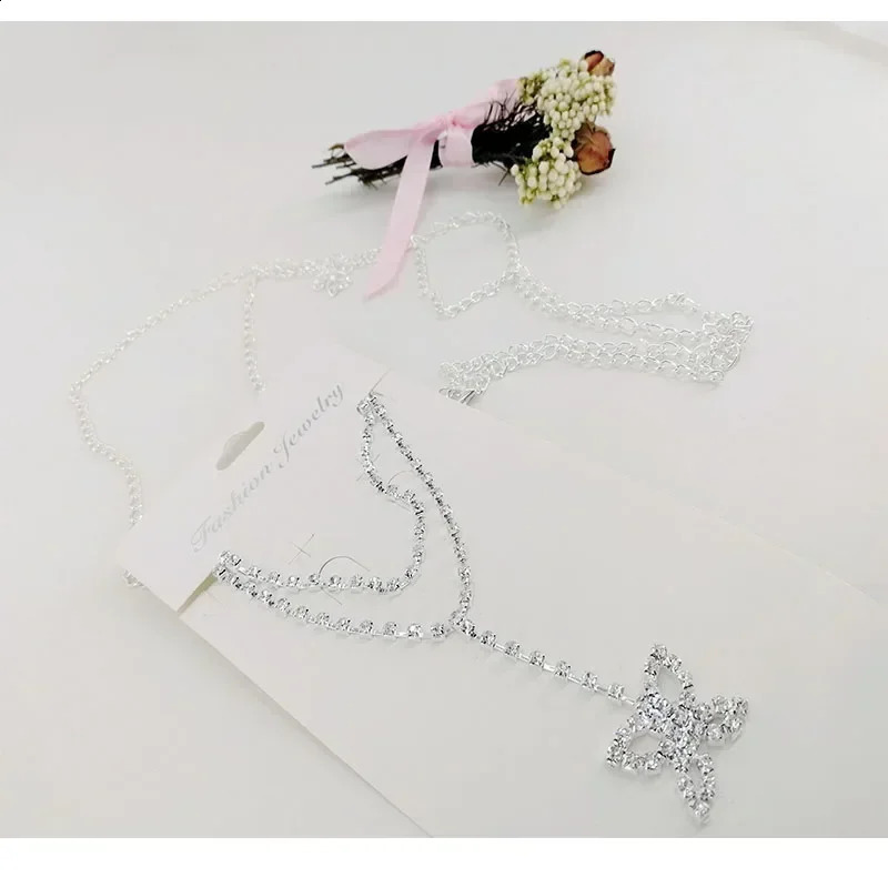 Women Fashion Belt Hip High Waist Gold Silver N Metal Chain y Fringes Crystal Diamond Corset 250114
