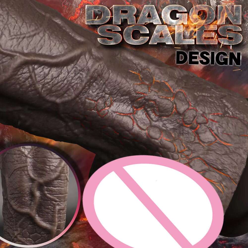 Dragon Realistic Monster Hands-Free Pleasure Huge Silicone Dildo Adult Sex Toys for Vaginal and Anal Play