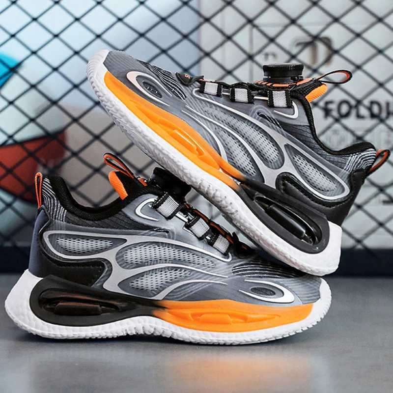 Childrens Sports Shoes Large Size Breathable Fashionable Running Shoes Anti Slip Shock-absorbing Rebound Casual Shoes for Kids W250207